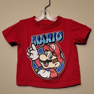 Super Mario red short sleeve tee shirt